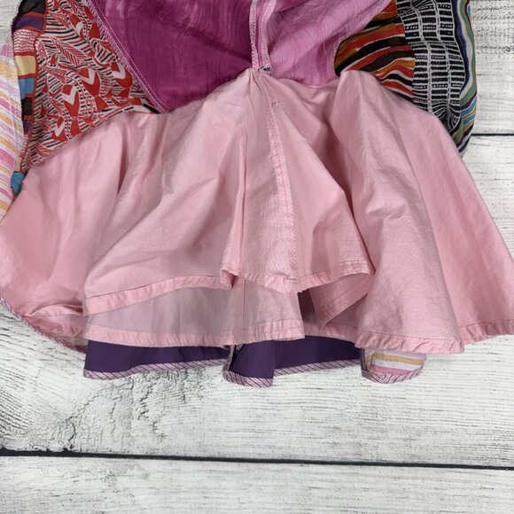 Save the Queen Patchwork Cotton Lined Skirt Size 6 - Picture 6 of 9
